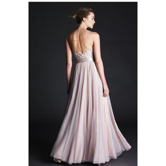 WATTERS & WATTERS Womens Formal Dress, size 12, Gold sequin & Tulle - Picture 3 of 15